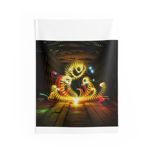 Vibrant Light Art Indoor Wall Tapestry - Bohemian Decor for Living Rooms & Bedrooms - Image 2