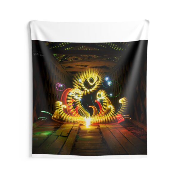 Vibrant Light Art Indoor Wall Tapestry - Bohemian Decor for Living Rooms & Bedrooms - Image 4